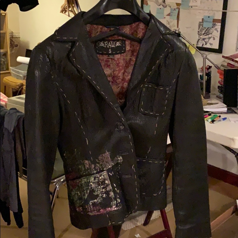 Leather jacket /size small/$75 or best offer